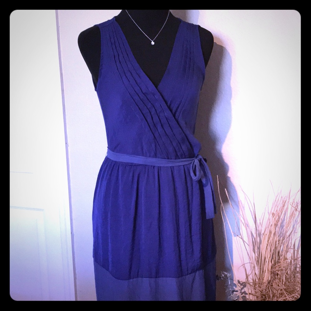 Zara Basic Royal Blue Small Sleeveless Dress